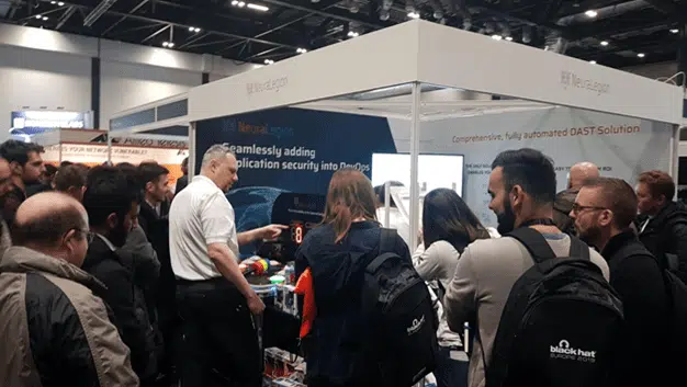 NeuraLegion's booth at Black Hat Europe